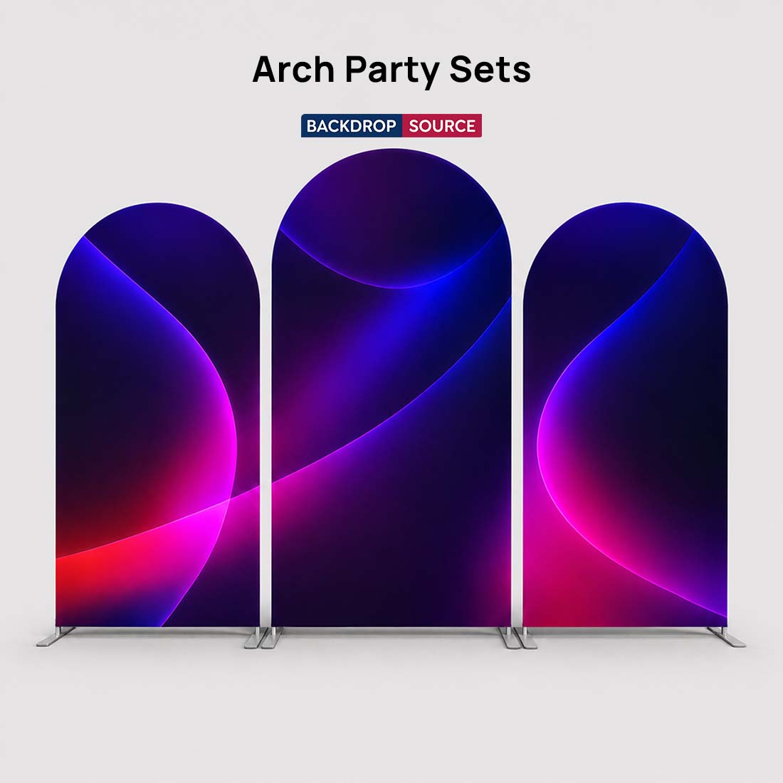 Arch Party Sets Backdrop with Plinth - Model 1