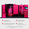 3x6m Booth Kit with Inclined Walls, L-Shape TV Tower & Counter