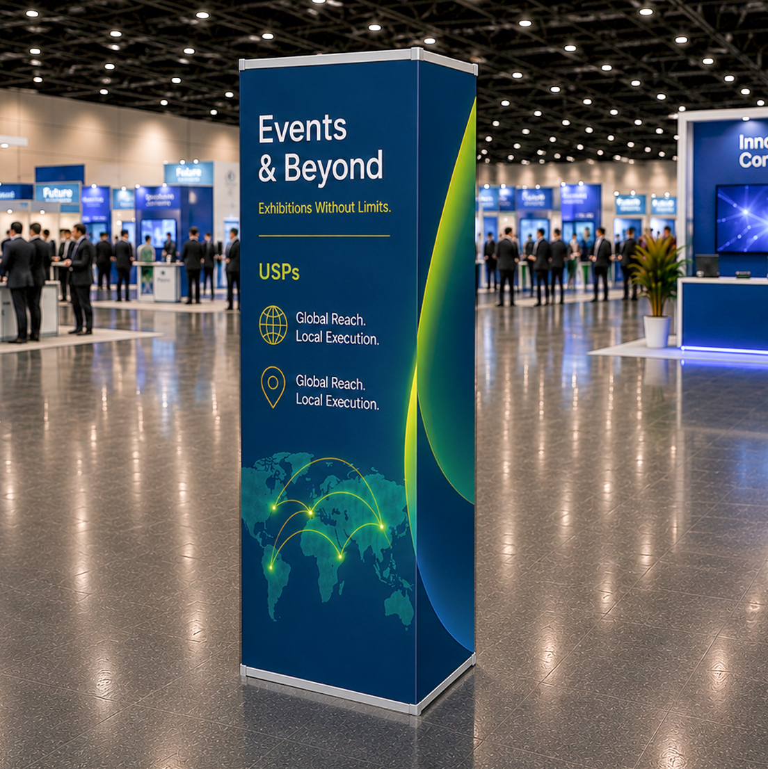 Modular Triangle Fabric Banner Display Stand