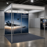 Shell scheme Exhibition Graphics for 3m Wide x 3m Depth Booth