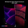 360° spinner booth enclosure
