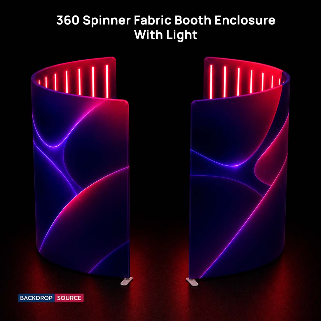 360° spinner booth enclosure