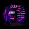 Hexagonal Vogue Booth Enclosure Backdrop with LED Light