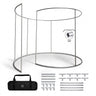 360° Custom Printed Exhibition Booth Backdrop Display with LED lights