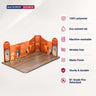 6x6m Magnetic Fabric Booth Wall with Mixed Curved & Angled Panels