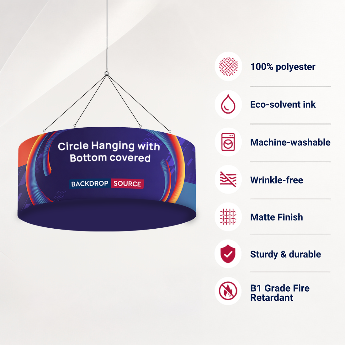 Circle Hanging with Bottom covered