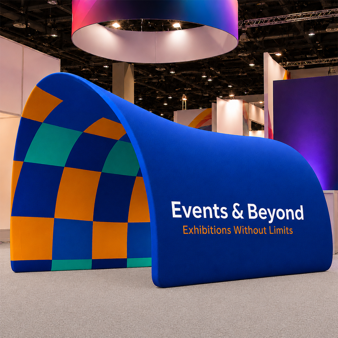 Tunnel Shaped Fabric Display