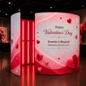 360° Custom Printed Exhibition Booth Backdrop Display with LED lights