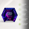 Hexagonal Vogue Booth Enclosure Backdrop with LED Light