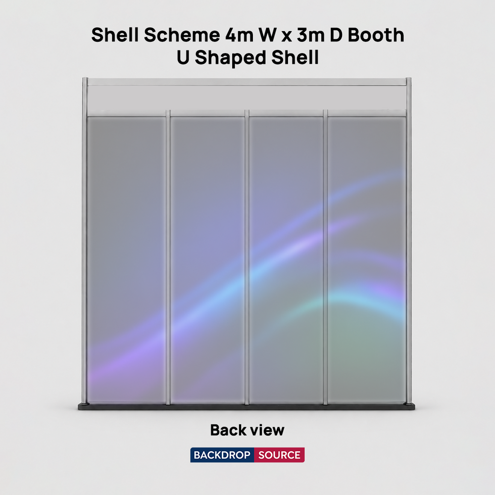 Shell scheme Exhibition Graphics for 4m Wide x 3m Depth Booth