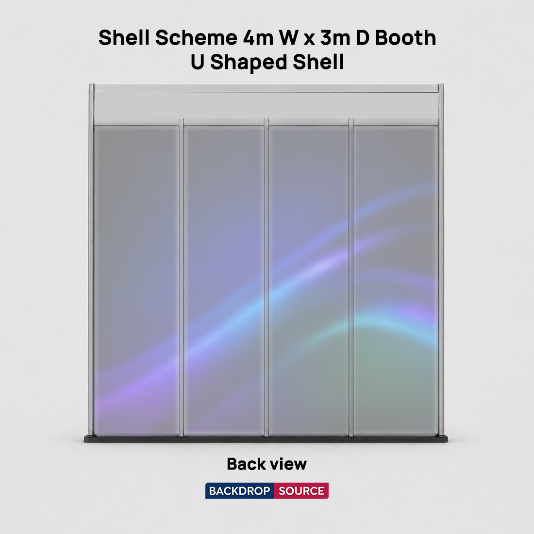 Shell scheme Exhibition Graphics for 4m Wide x 3m Depth Booth