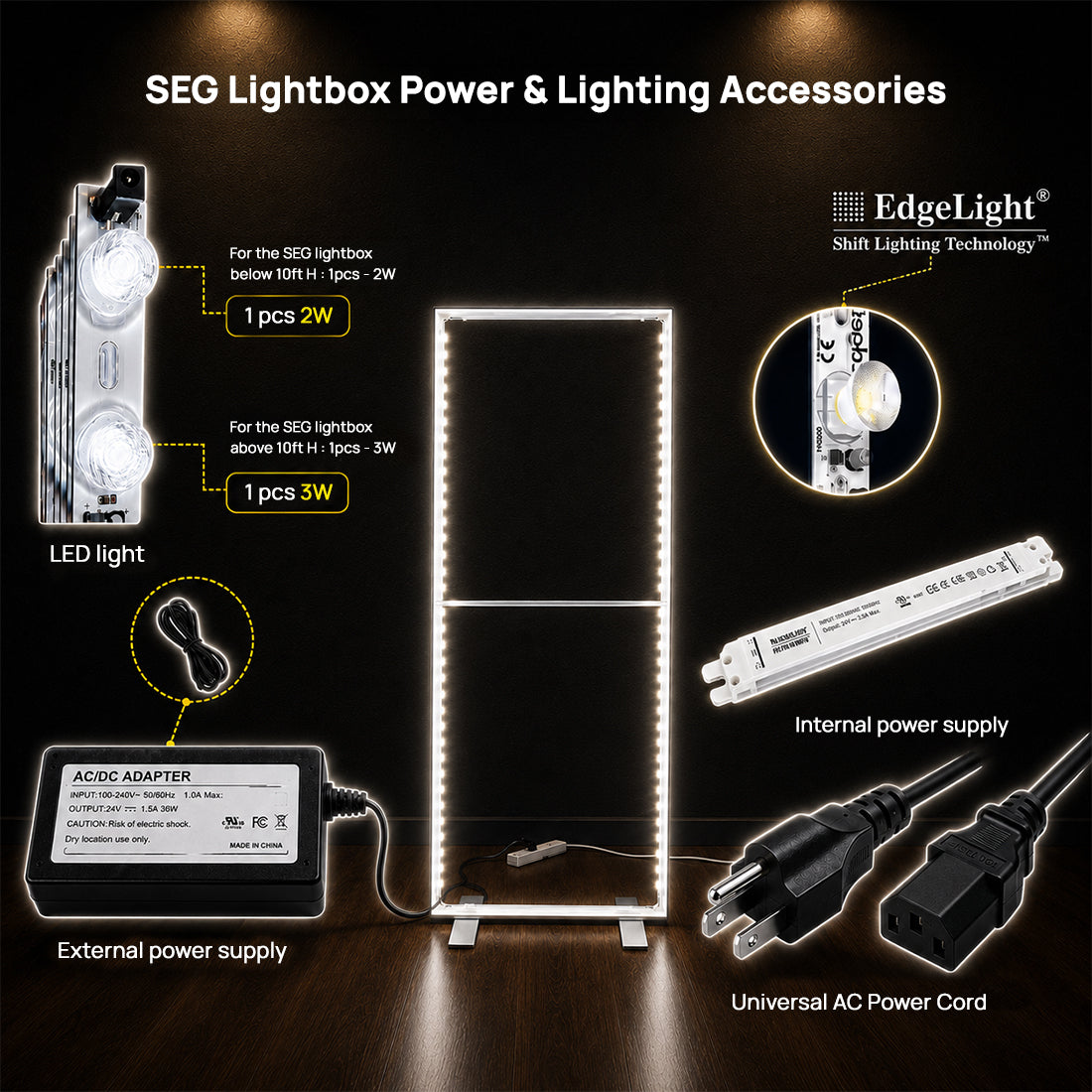 Backlit SEG Fabric Display Frame - 80mm Depth Aluminum Profile
