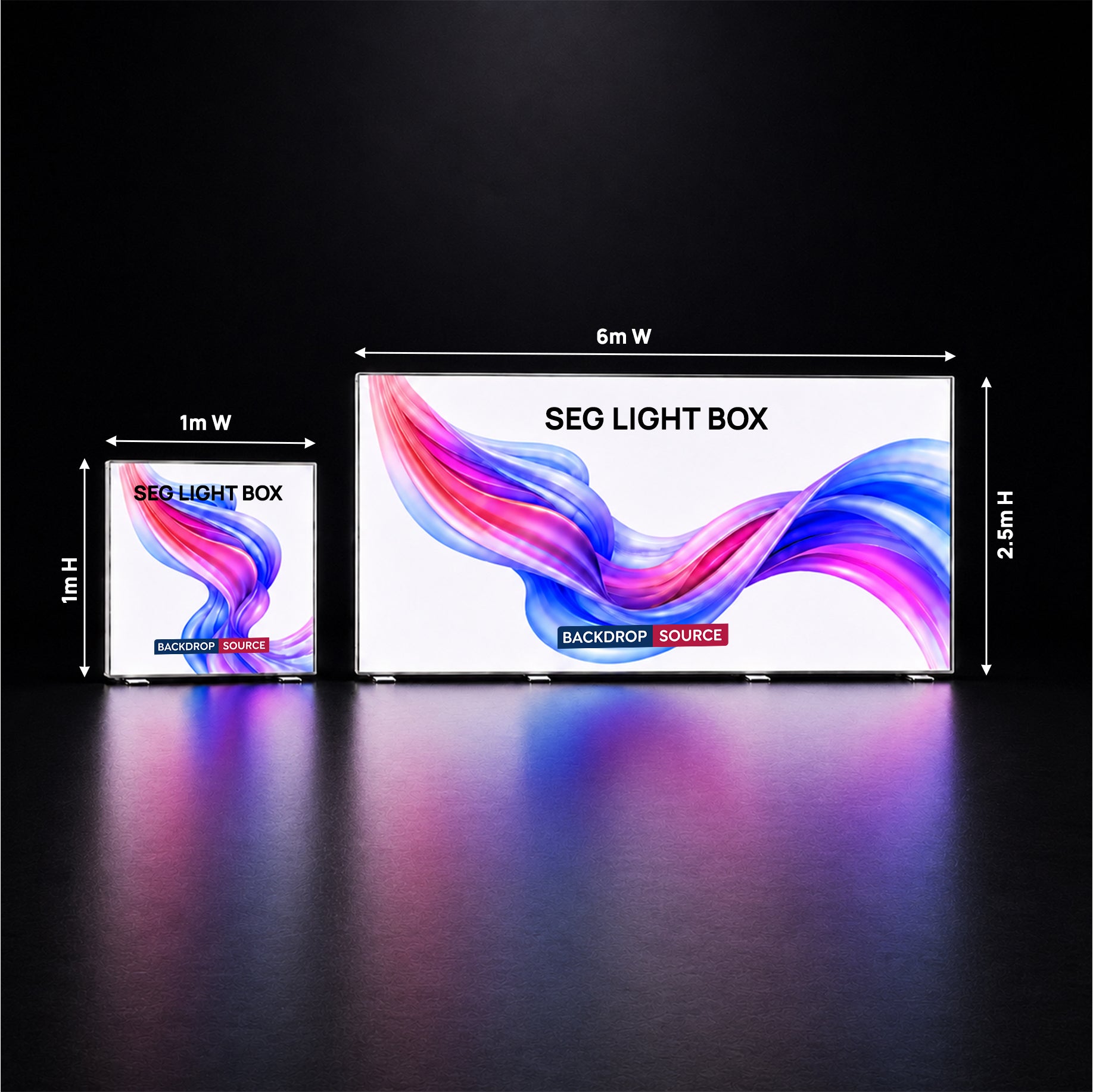 Backlit SEG Fabric Display Frame - 120mm Depth Aluminum Profile