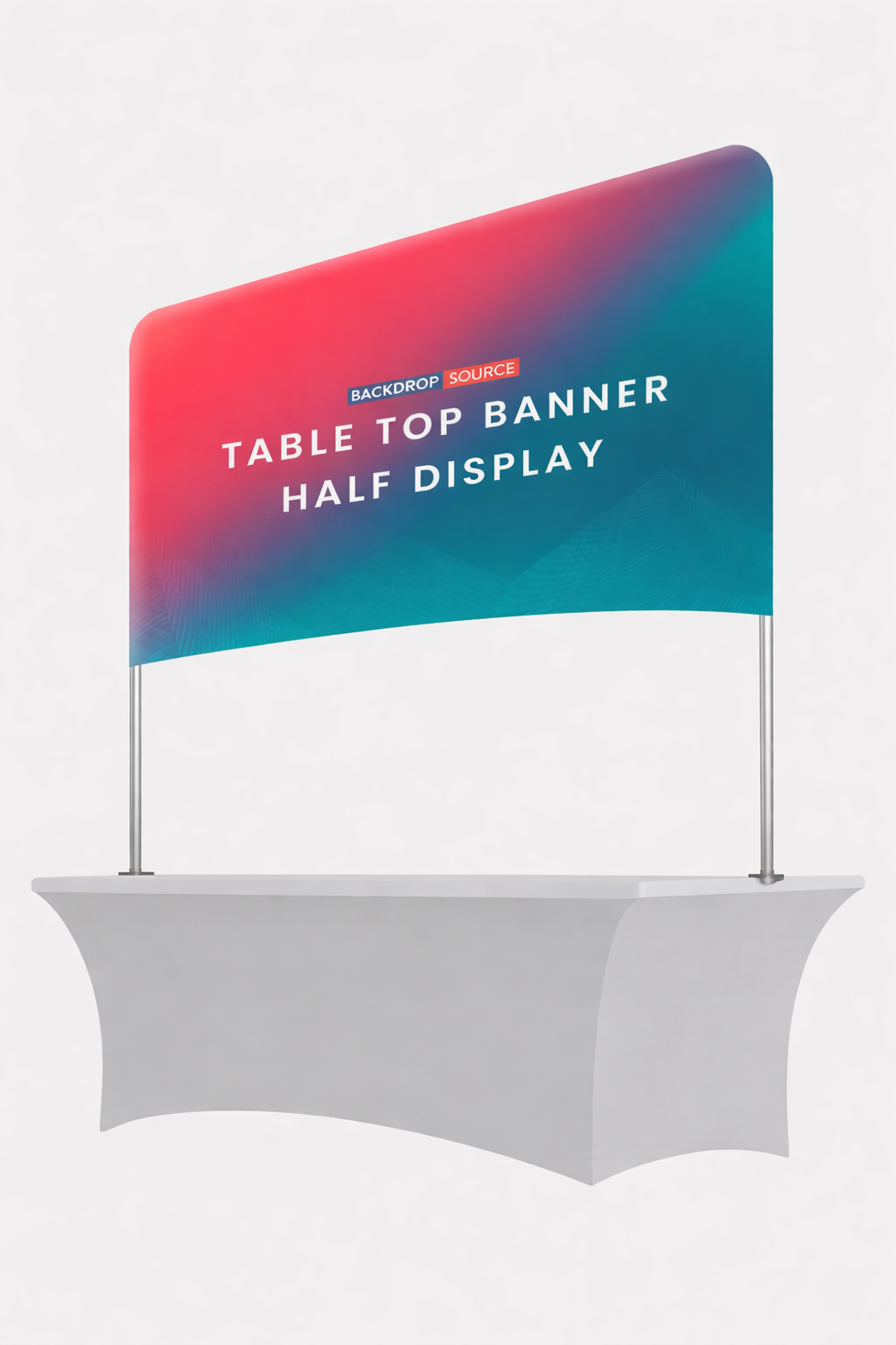 Table Top Banner Examples Custom Stretched Table Covers | Printed Fabric Tablecloth ...