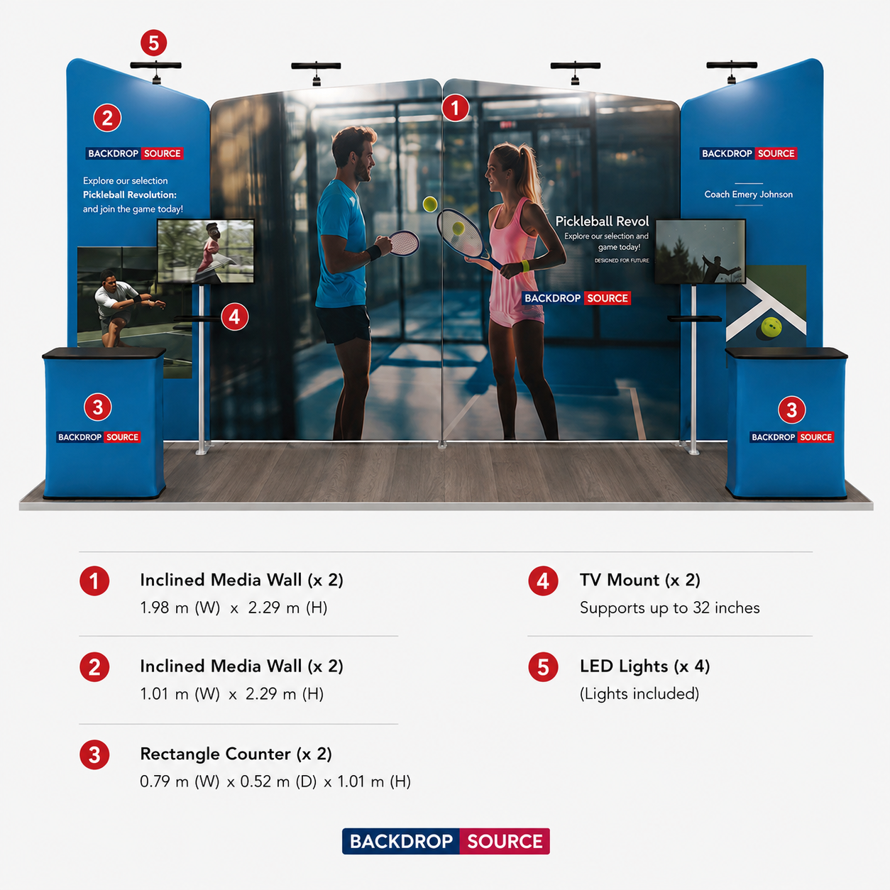 Portable Exhibit Display 6m x 3m - Model 2