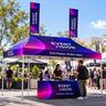 10x20 Canopy Tent with Peak Flag Kit