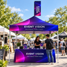 10x10 Canopy Tent with Peak Flag Kit