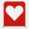 Straight Tension Fabric Media Wall – Heart Cutout