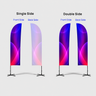 Straight Feather Fabric Flag