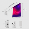 Wall Mounted Fabric Promotional Flags