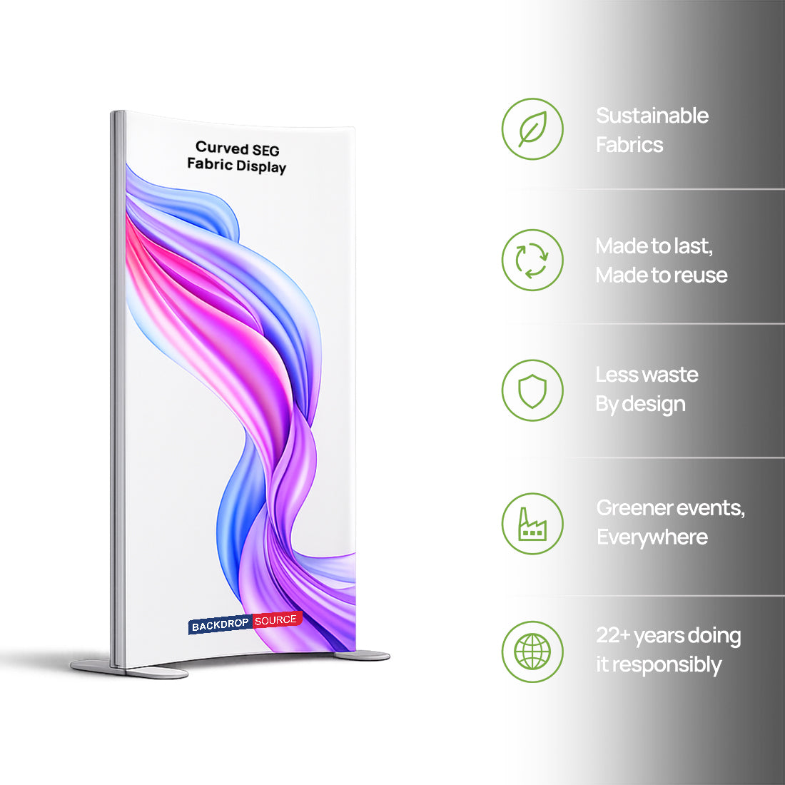 Curved SEG Fabric Display