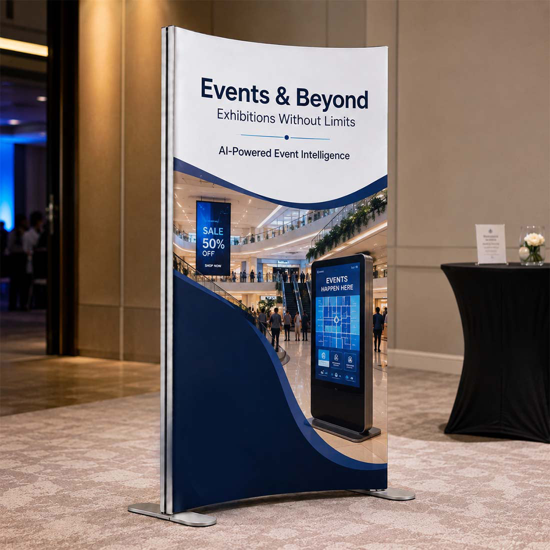 Curved SEG Fabric Display