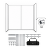 Custom Printed 3 Sided Photo Booth Enclosure