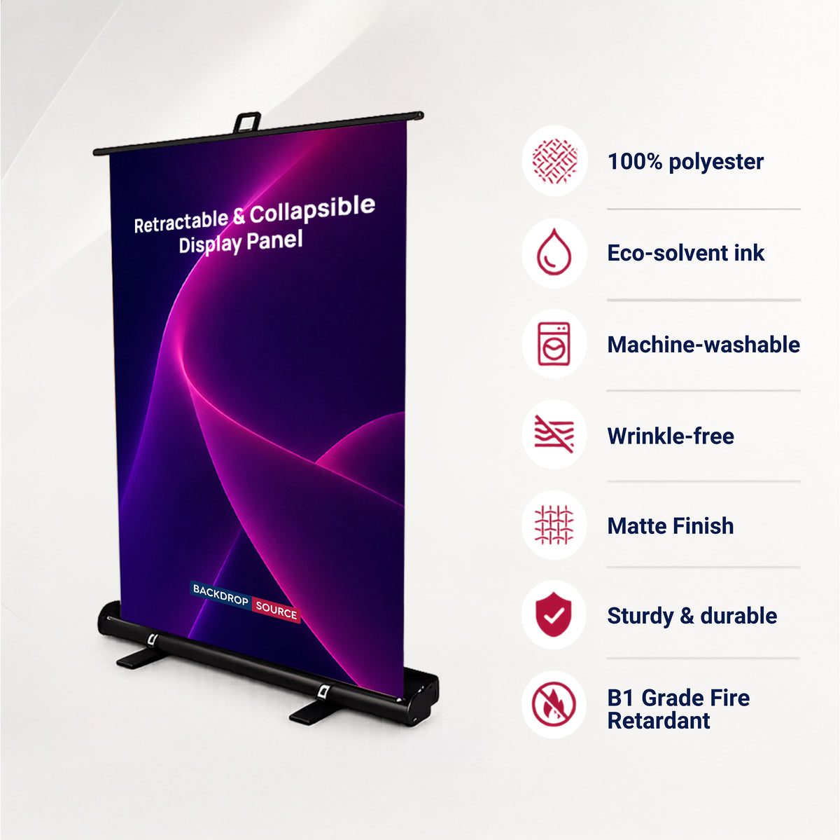 Custom Printed Fabric Retractable & Collapsible Display Panel
