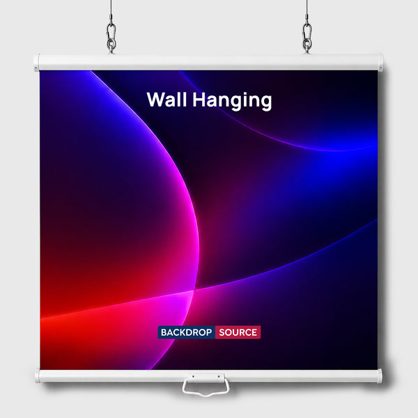 Custom Wall-Hanging Fabric Backdrop with Clamps