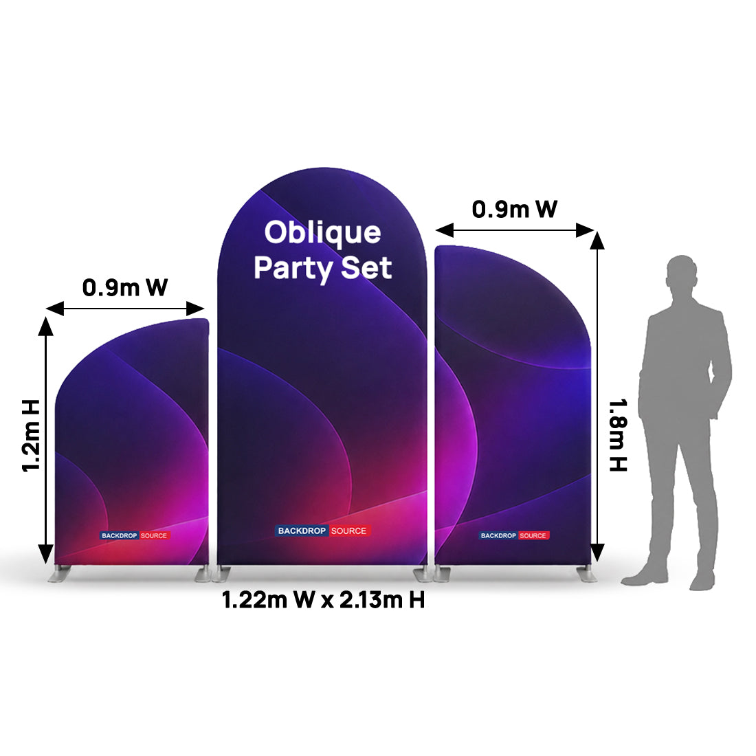 Customized Oblique Design Themed Party Media Sets for Birthday / Events/ Weddings - Model 2