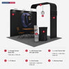Modular L Arch TV Display Exhibition Kit for 3m Wide Booths