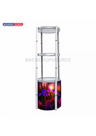 Exhibition Display Showcase with 4-Layer Shelves