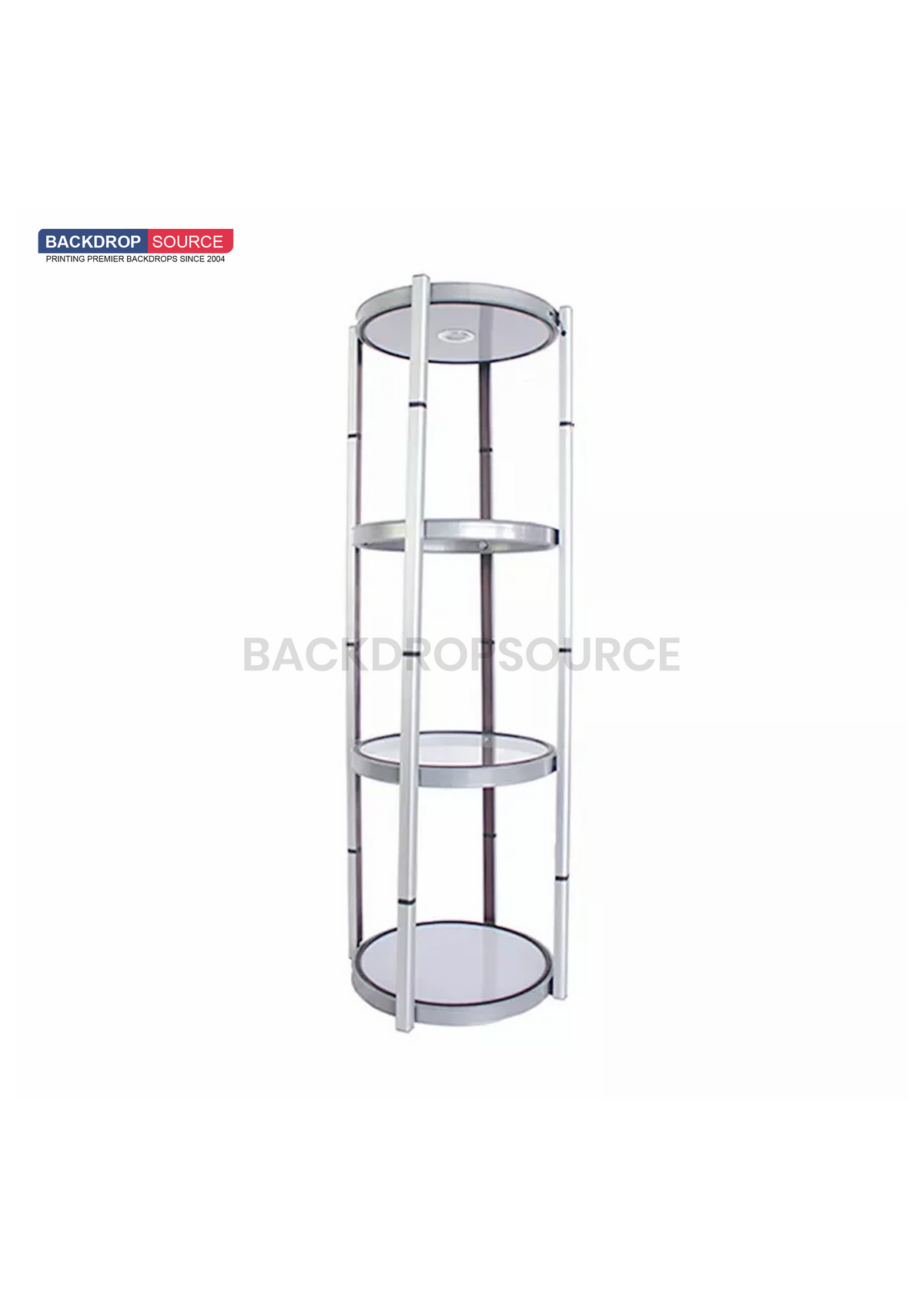 Exhibition Display Showcase with 4-Layer Shelves