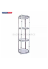 Exhibition Display Showcase with 4-Layer Shelves