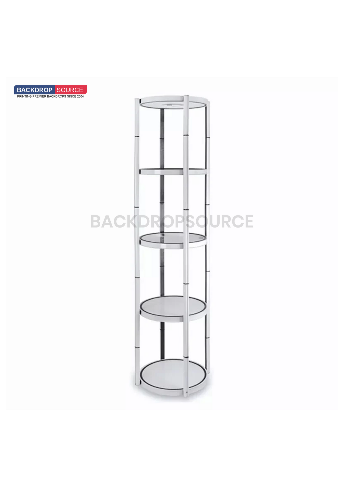Exhibition Display Showcase with 5-Layer Shelves