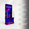 Fabric Tabletop Tower Display with Shelves