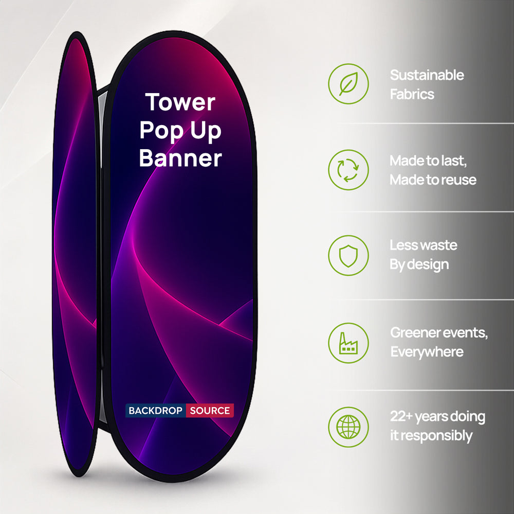Fabric Tower Pop Up Banners