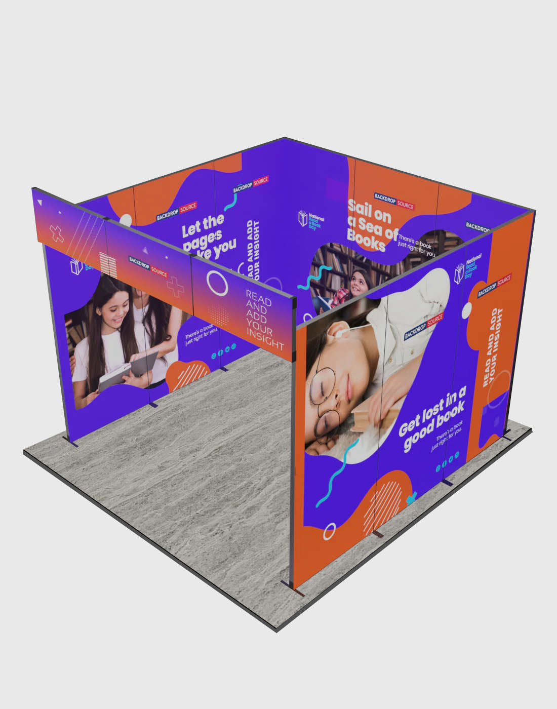 Excursion Display Foldable SEG Exhibition Display Model 10 | Portable Event Display ...