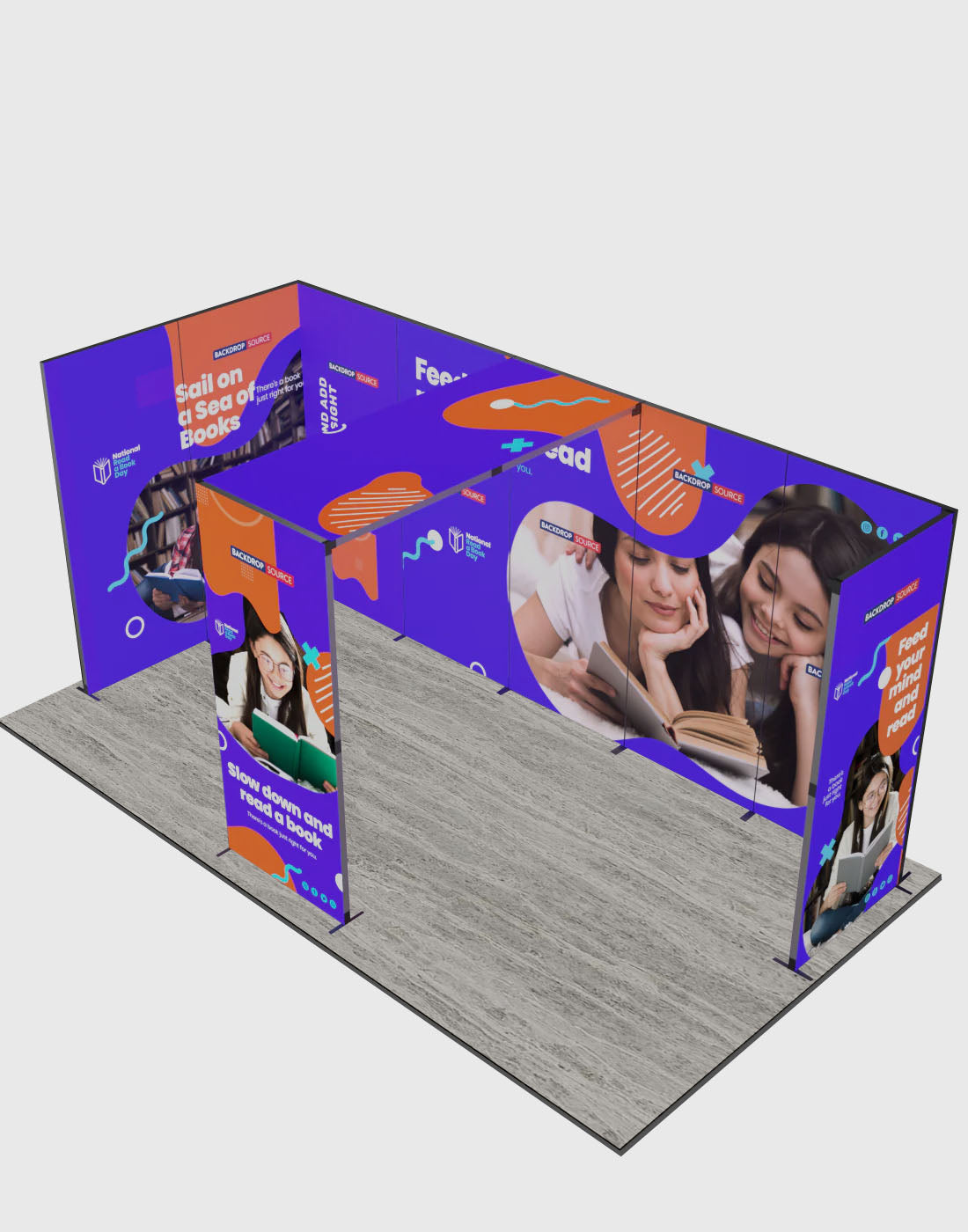 Foldable SEG  Exhibition Display - Model 14