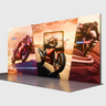 6x3m Backlit SEG Lightbox Booth Kit with 6m Wall & TV Mount