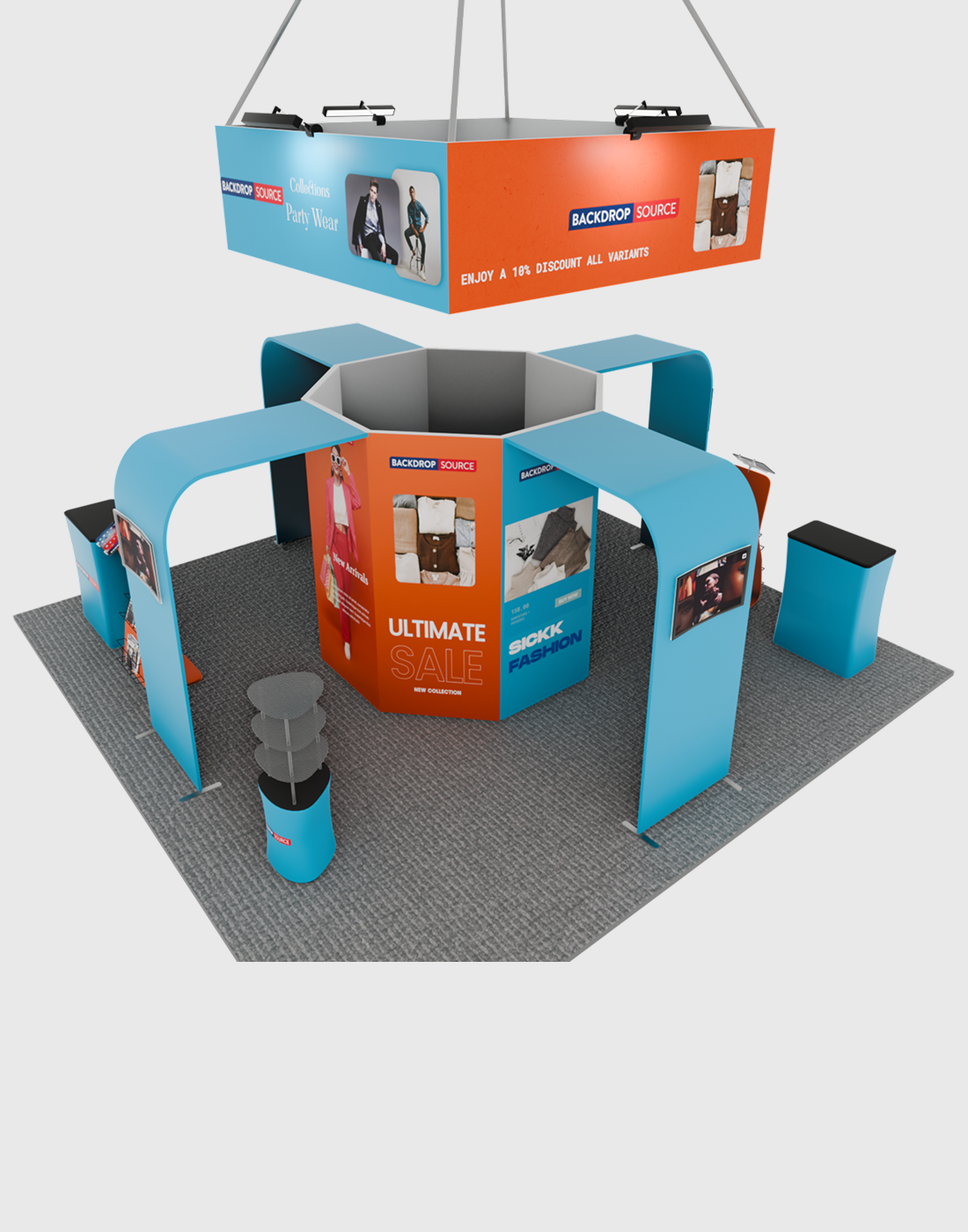 Modular Booth Kits 6m - Model 02 - Versatile Event Solution ...