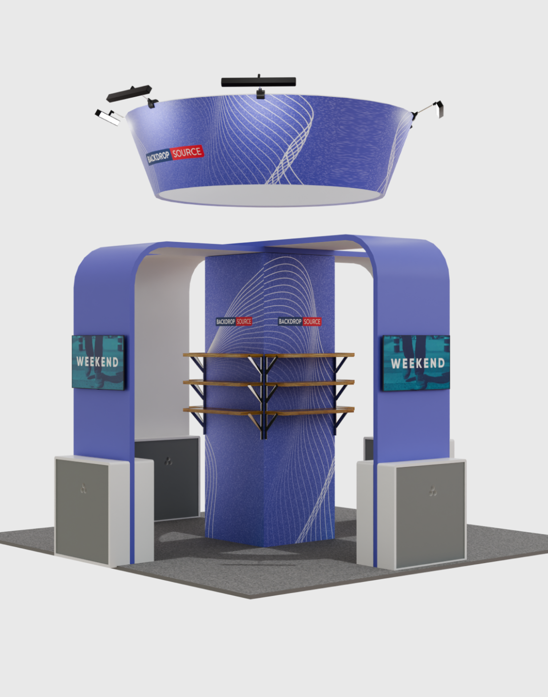 Modular Inspection Booth Modular Booth Kits 6m - Model 03 - Customized Event Solution ...