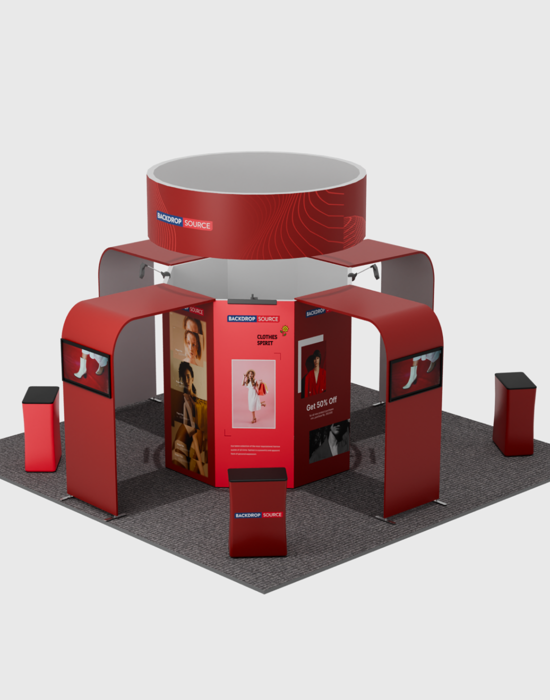 Modular Booth Kits 6m x 6m - Model 06
