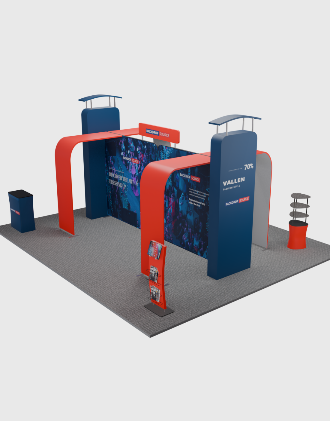 Modular Booth Kits 6m x 6m - Model 04
