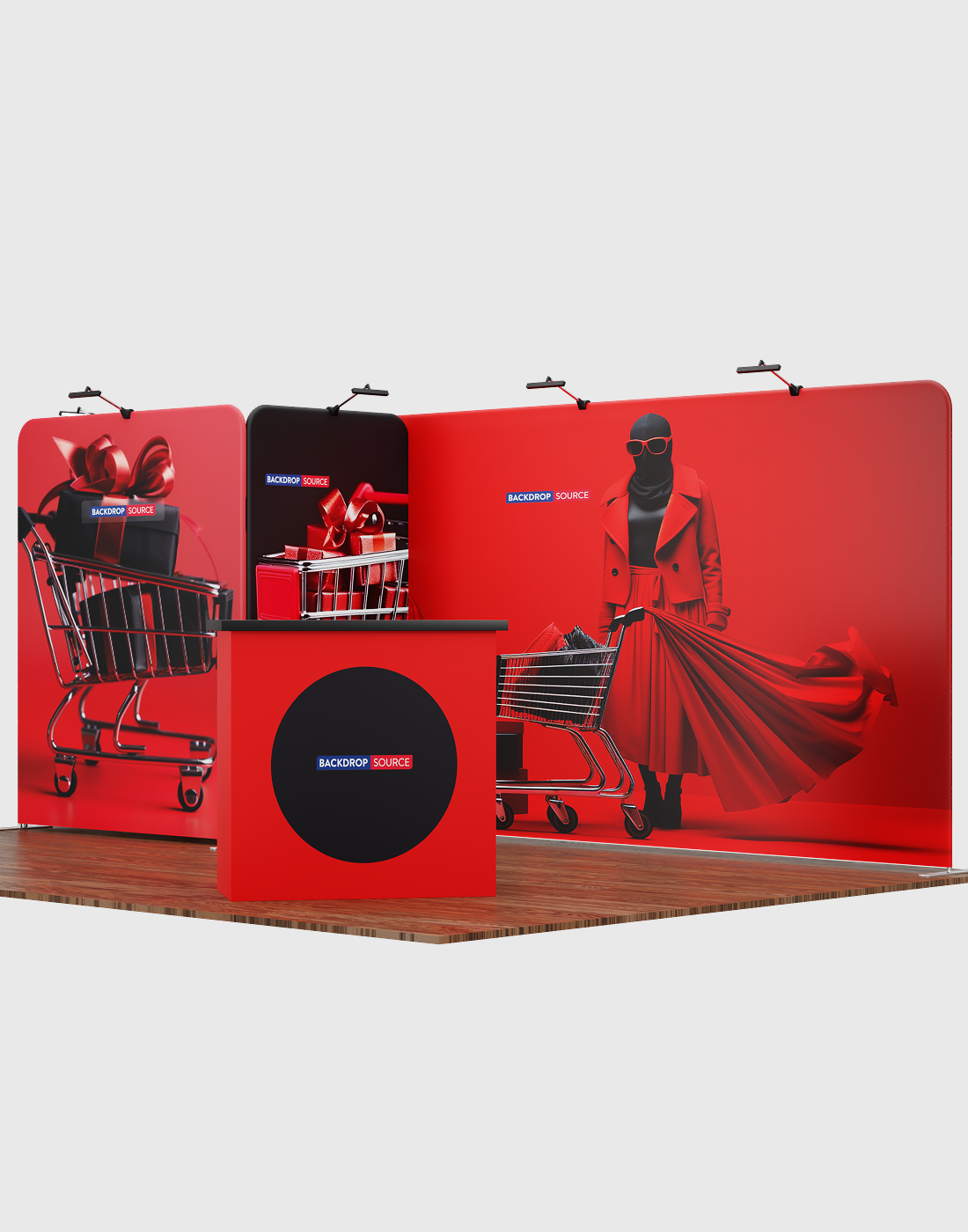 Portable Exhibit Display 3m x 6m - Model 8