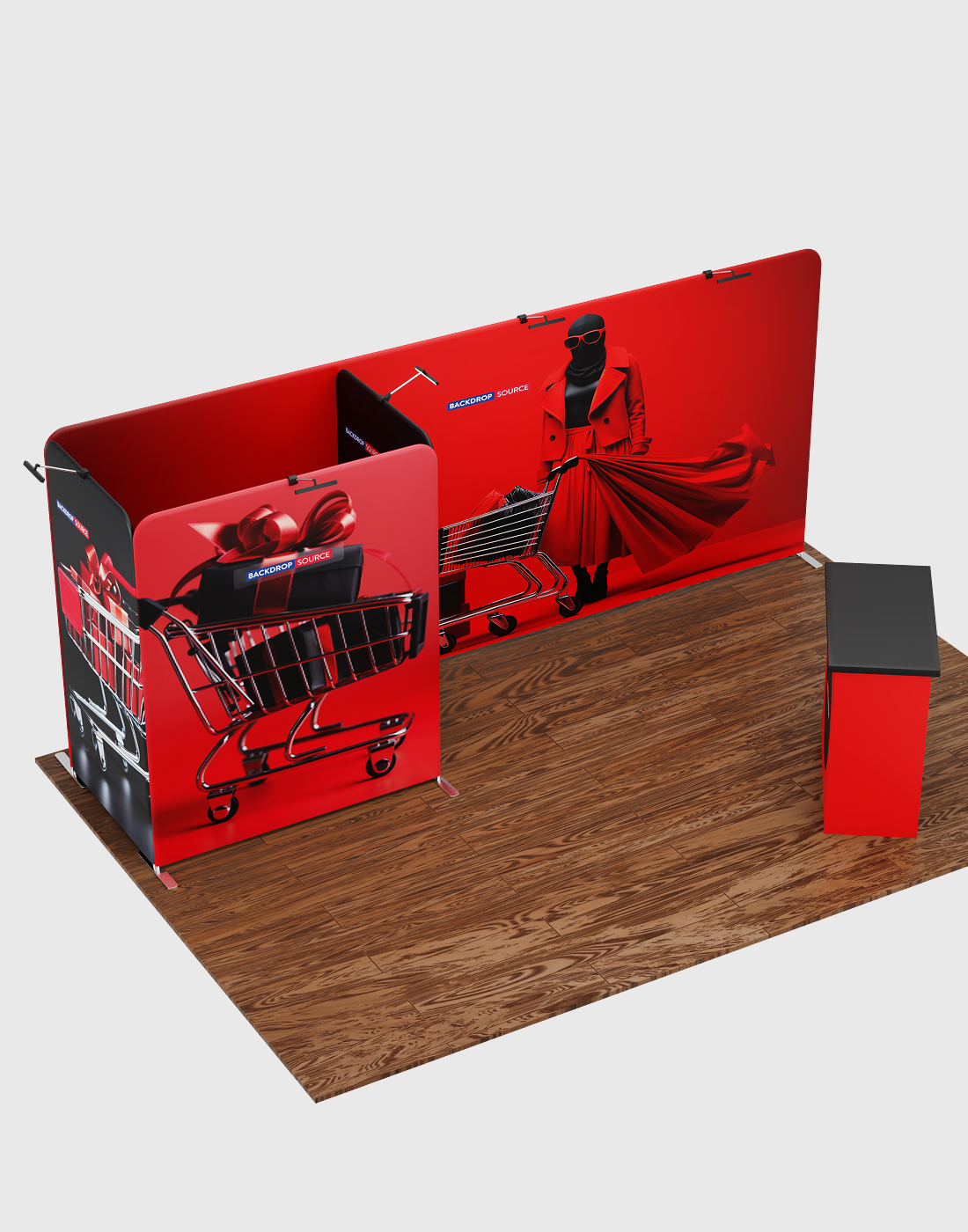 Portable Exhibit Display 3m x 6m - Model 8