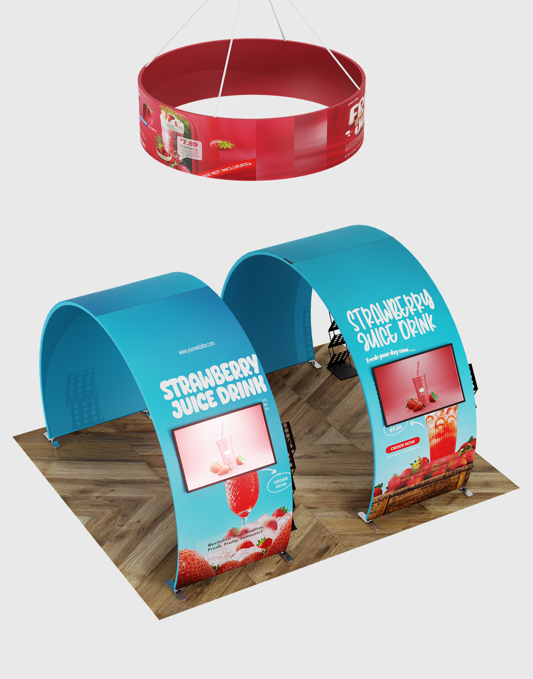 Portable Exhibit Display 3m x 6m - Model 9