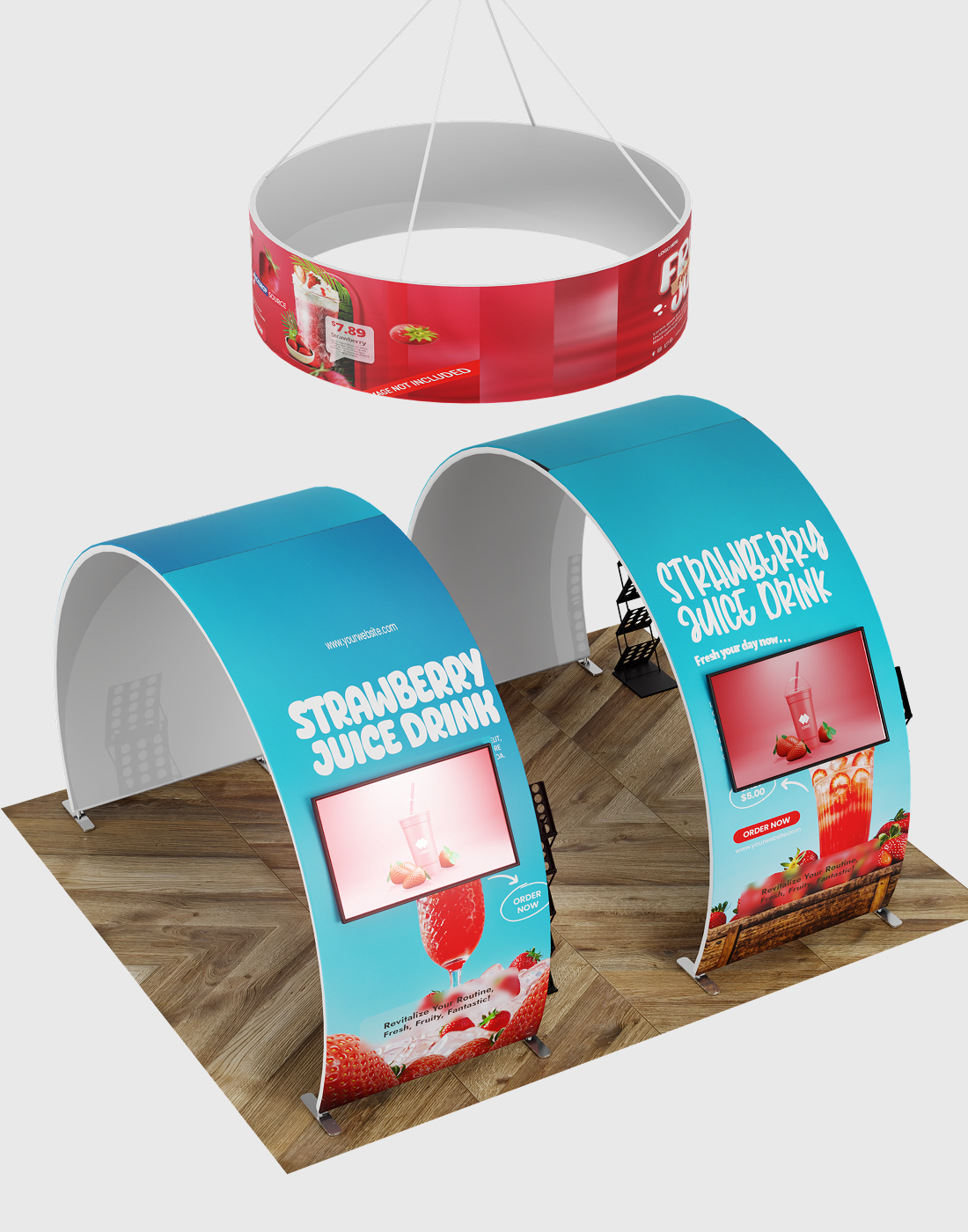 Portable Exhibit Display 3m x 6m - Model 9