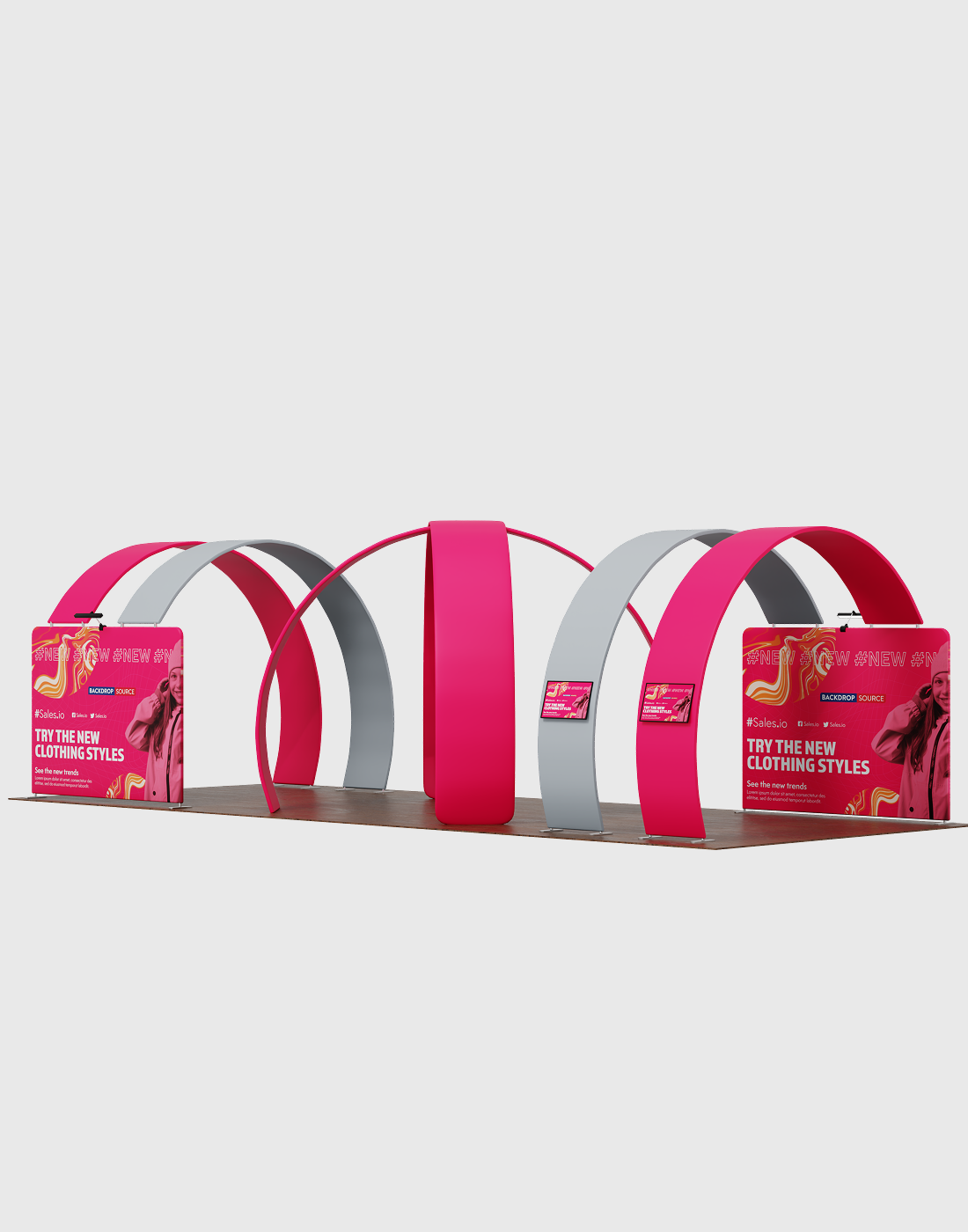 Modular Booth Kits 12m x 6m - Model 1