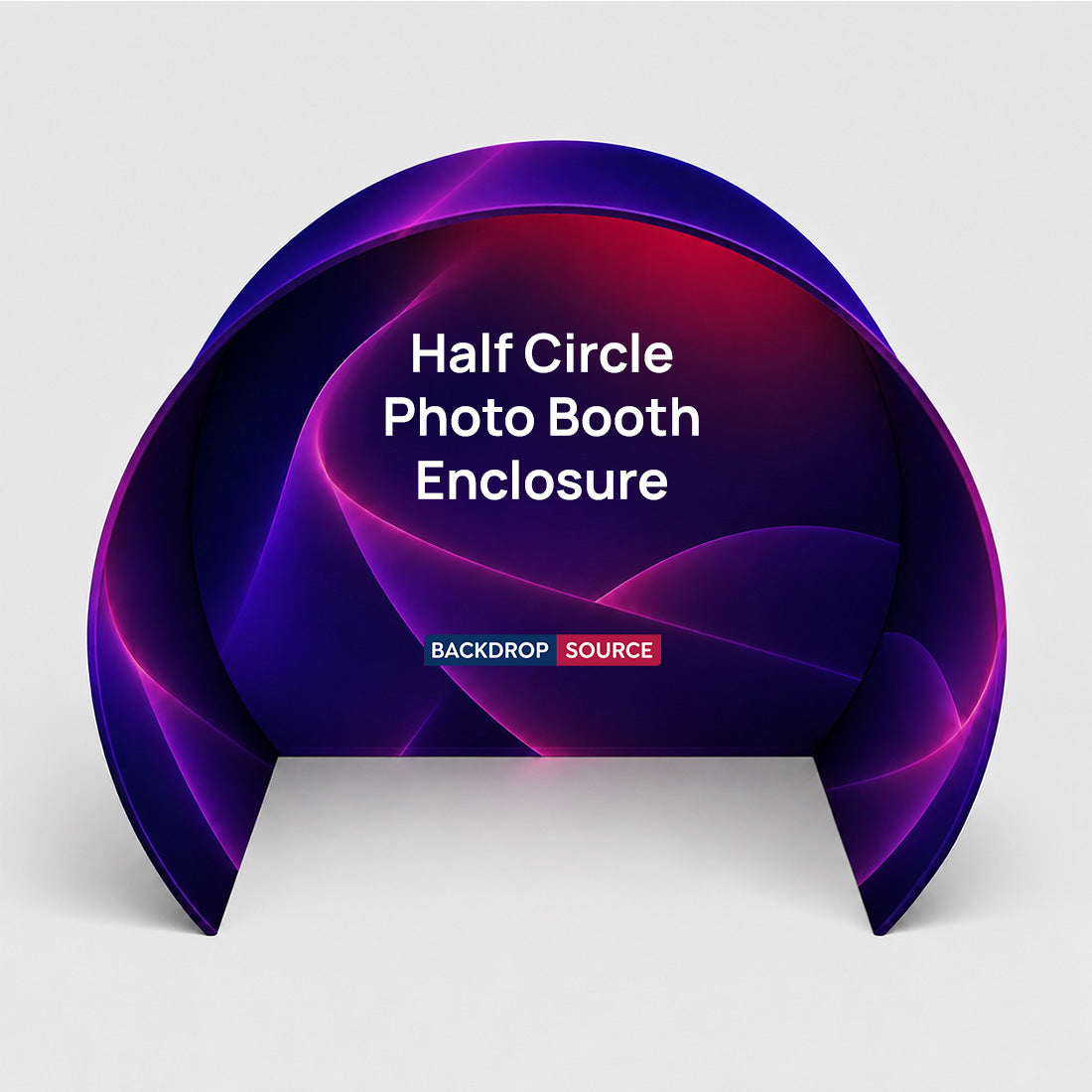 Half Circle Photo booth Enclosure